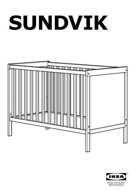 Ikea SUNDVIK Lit B&amp;amp;eacute;B&amp;amp;eacute; - 70248564 - Plan(s) de  montage