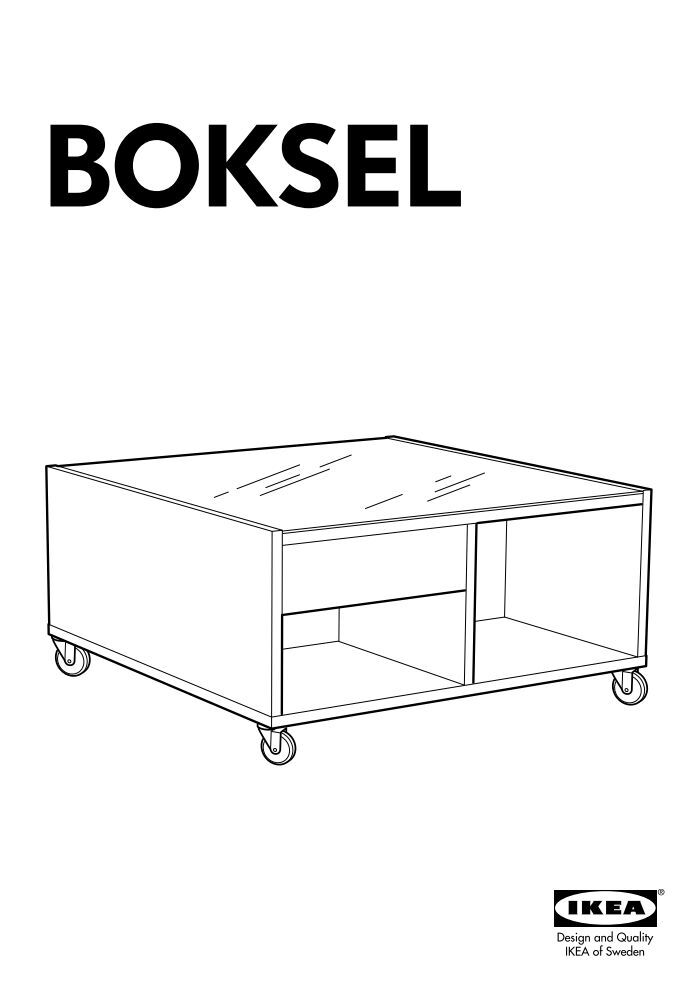 Ikea BOKSEL table basse - 30207155 - Plan(s) de montage