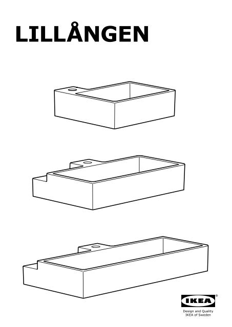 Ikea LILL&amp;amp;Aring;NGEN &amp;amp;eacute;L&amp;amp;eacute;Ment Lavabo  &amp;amp;agrave; 1 Porte - S29894056 - Plan(s) de montage