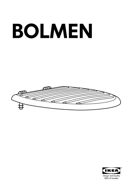 Ikea BOLMEN Abattant Wc - 40278977 - Plan(s) de montage