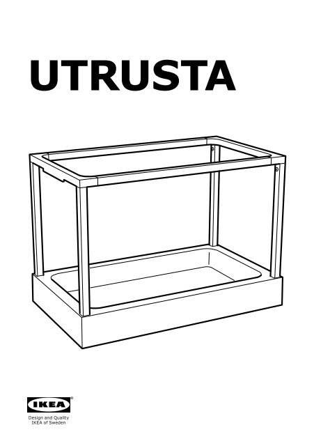 Ikea UTRUSTA poubelle coulissante - 70246112 - Plan(s) de montage