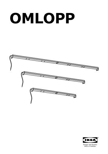 Ikea OMLOPP Baguette Lumineuse Led Pour Tiroir - 00245229 - Plan(s) de montage