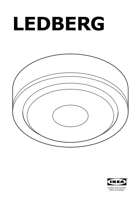 Ikea LEDBERG spot &agrave; LED - 80302664 - Plan(s) de montage