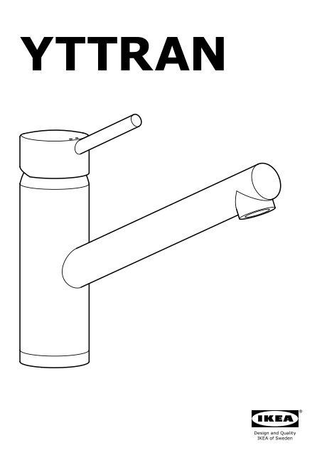 Ikea YTTRAN mitigeur - 70305941 - Plan(s) de montage