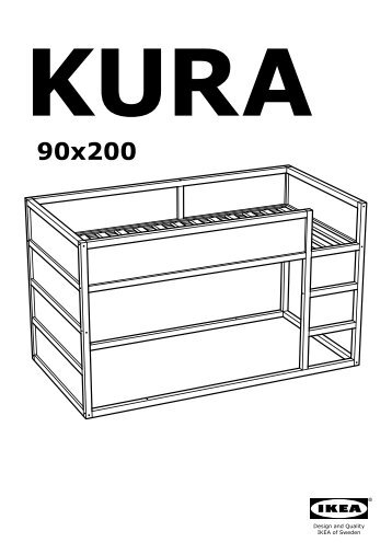 Ikea KURA lit rÃ©versible - 80253809 - Plan(s) de montage