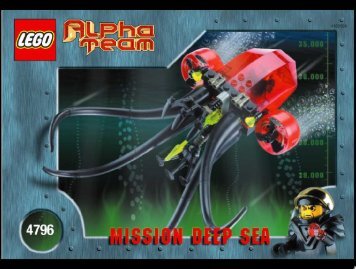 Lego Ogel Mutant Squid - 4796 (2002) - AT Deep Sea Robot Diver BI 4796