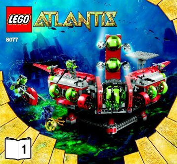 Lego Atlantis Exploration HQ - 8077 (2010) - Typhoon Turbo Sub BI 3005 - 32 - 8077 V29 1/2