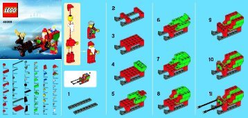 Lego Santa Sleigh - 40059 (2013) - LEGO Turkey BI 9005 / 60x50 leaflet - 40059 V46