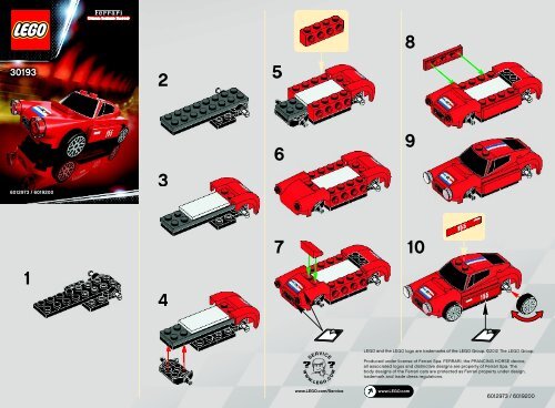 Lego 250 GT Berlinetta - 30193 (2012) - Ferrari 150   Italia BI 2002/ 2 - 30193 V29/110/114/115