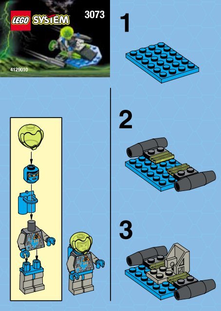 Lego SWARM INTRUDER - 3073 (1999) - MOSCASPEEDER BUILDING INST. FOR 3073 IN