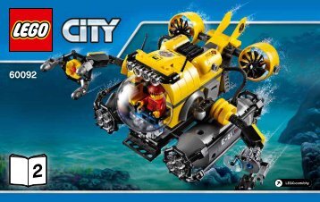 Lego Deep Sea Submarine - 60092 (2015) - Deep Sea Scuba Scooter BI 3004/80+4, 60092 V29 2/2