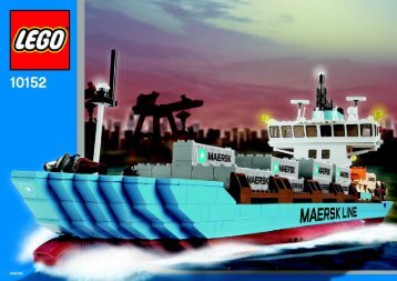 Lego Maersk Sealand Container Ship - 10152 (2004) - Maersk Sealand Container Ship BULDING INSTRUCTION 10152