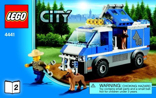 Lego Police Dog Van - 4441 (2011) - Police Dog Van BI 3004 60/ - 4441 V39 2/2