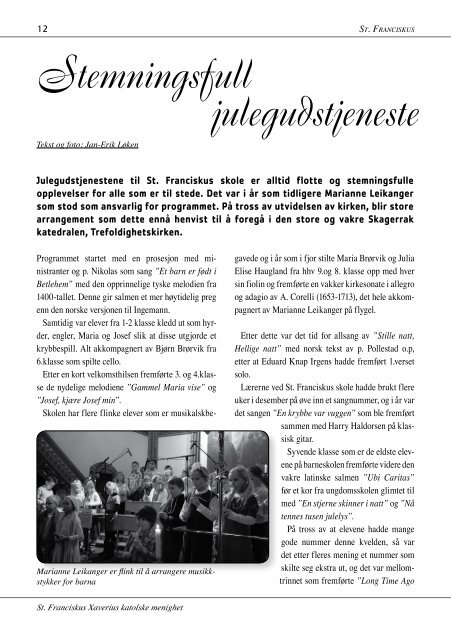 St. Franciskus menighetsblad nr 1, 2010