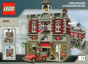 Lego Fire Brigade - 10197 (2009) - Build the breathtaking Taj Mahal! BI 3006/80+4 -10197 V46/39 1/2