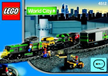 Lego Train Super Co-pack - 65801 (2005) - Freight Loading Station BULDING INSTRUCTION, 4512