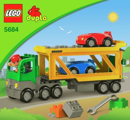 Lego Car Transporter - 5684 (2011) - Police Station BI 3005/8 - 5684 V29/V39