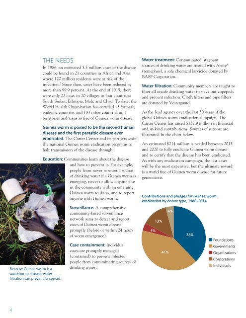 ERADICATION OF GUINEA WORM DISEASE