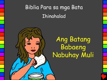 The Girl Who Lived Twice Tagalog PDA - Bible for Children