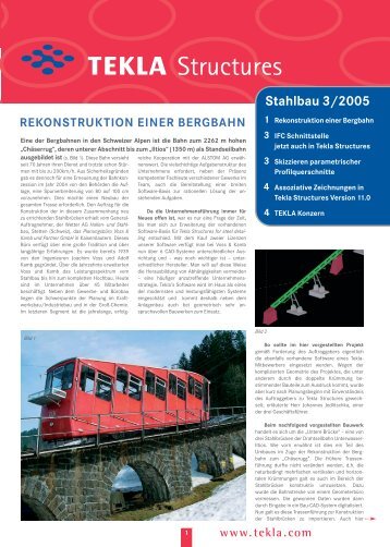 Tekla Structures News Stahlbau 3/2005