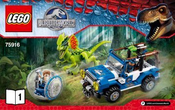 Lego Dilophosaurus Ambush - 75916 (2015) - Pteranodon Capture BI 3004/56 - 75916 V39 1/2