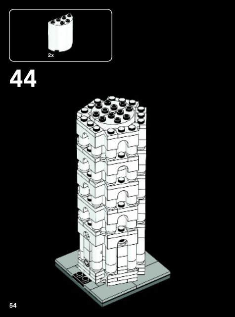 Lego The Leaning Tower of Pisa - 21015 (2013) - Robie&trade; House BI 3022/96+4/115+150G 21015 V.29