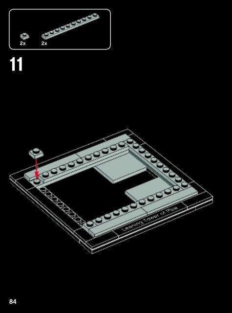 Lego The Leaning Tower of Pisa - 21015 (2013) - Robie&trade; House BI 3022/96+4/115+150G 21015 V.29