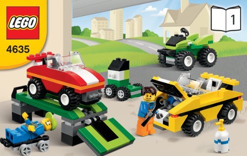 Lego Fun with Vehicles - 4635 (2012) - LEGO&reg; Build &amp; Play Box BI 3004/48 - 4635 1/2 V29/V39
