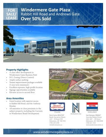 Windermere Gate Plaza Over 50% Sold