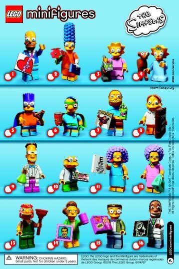 Lego LEGOÂ® Minifigures, The Simpsonsâ¢ Series - 71009 (2015) - LEGOÂ® Minifigures, Series 9 BI. , 71009 V 39