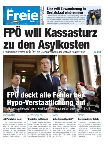 FPÖ will Kassasturz zu den Asylkosten