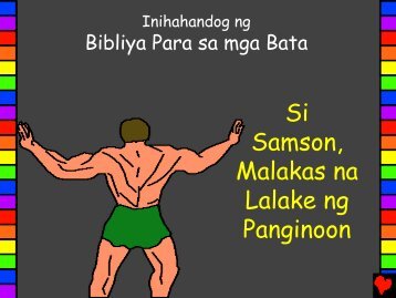 Samson Gods Strong Man Tagalog - Bible for Children