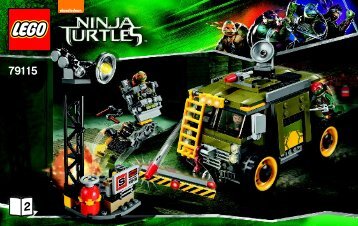 Lego Turtle Van Takedown - 79115 (2014) - Kraang Lab Escape BI 3004/64+4-65*- 79115 V29 2/2