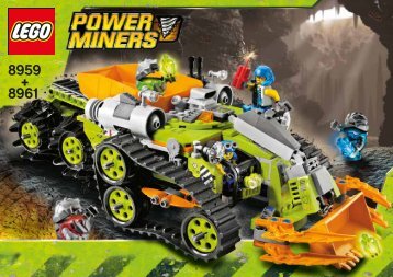 Lego Crystal Sweeper - 8961 (2009) - Granite Grinder 8959 + 8961 Crystal Crawler