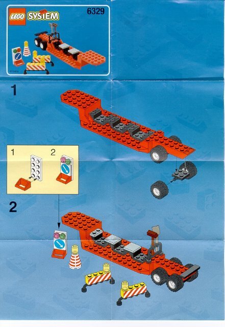 Lego Truck Stop - 6329 (1998) - Police Boat BUILD.INS.6329 BISON TRAIL.2/4