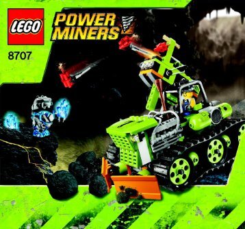 Lego Boulder Blaster - 8707 (2009) - Power Miners BI 3005/72+4 - 8707