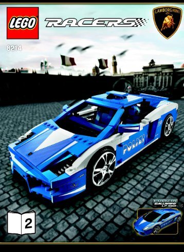 Lego Gallardo LP 560-4 Polizia - 8214 (2010) - Ferrari F1 Truck BI 3006/48 - 8214 V39 2/2