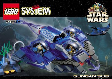 Lego Gungan' Sub - 7161 (1999) - Sith Infiltratorâ¢ BUILDING INST. FOR 7161