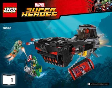 Lego Iron Skull Sub Attack - 76048 (2016) - Ant-Man Final Battle BI 3018, 36/65g, 76048 BOOK 1/2 V39
