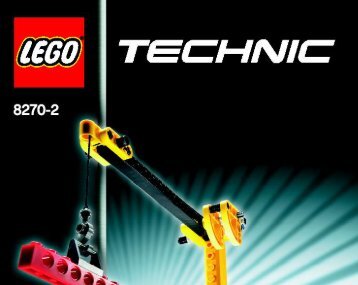 Lego Rough Terrain Crane - 8270 (2006) - Mini Bulldozer BUILD.INST.-8270-MODEL2. 1/2