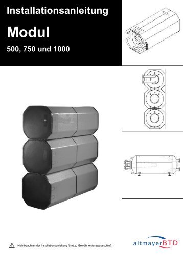 Installationsanleitung Modul 500, 750 und 1000 -  HS Service Team ...