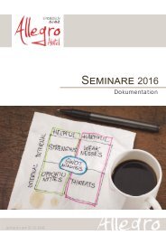 Seminarpreisliste Hotel Allegro/SJBZ