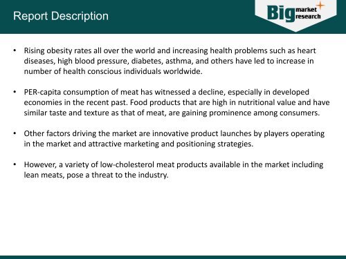 World Meat Substitute Market - Opportunities and Forecasts, 2014 - 2020)