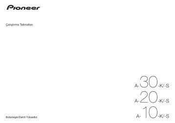 Pioneer A-30-K - User manual - turc