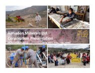 Almaden Minerals Ltd. Corporation Presentation