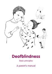 Deafblindness, Basic principles, A parent`s manual
