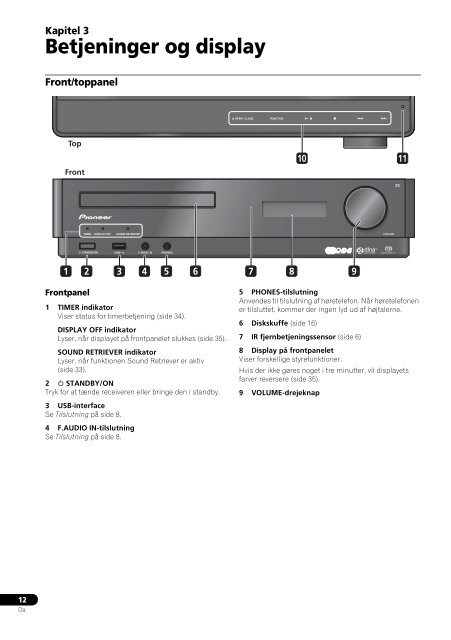 Pioneer PDX-Z9 - User manual - danois, norv&eacute;gien