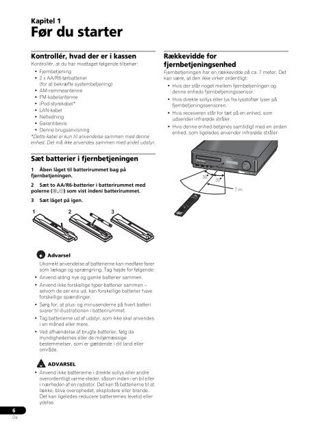 Pioneer PDX-Z9 - User manual - danois, norv&eacute;gien