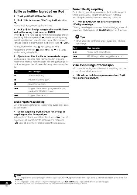 Pioneer PDX-Z9 - User manual - danois, norv&eacute;gien