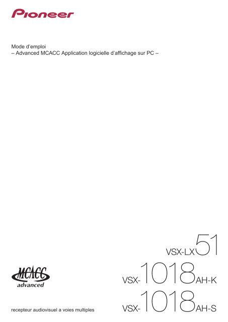 Pioneer VSX-1018AH-K - Software manual - fran&ccedil;ais